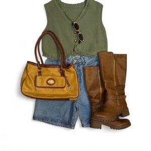 vintage vtg 70s 80s 90s y2k western cowgirl utility jorts